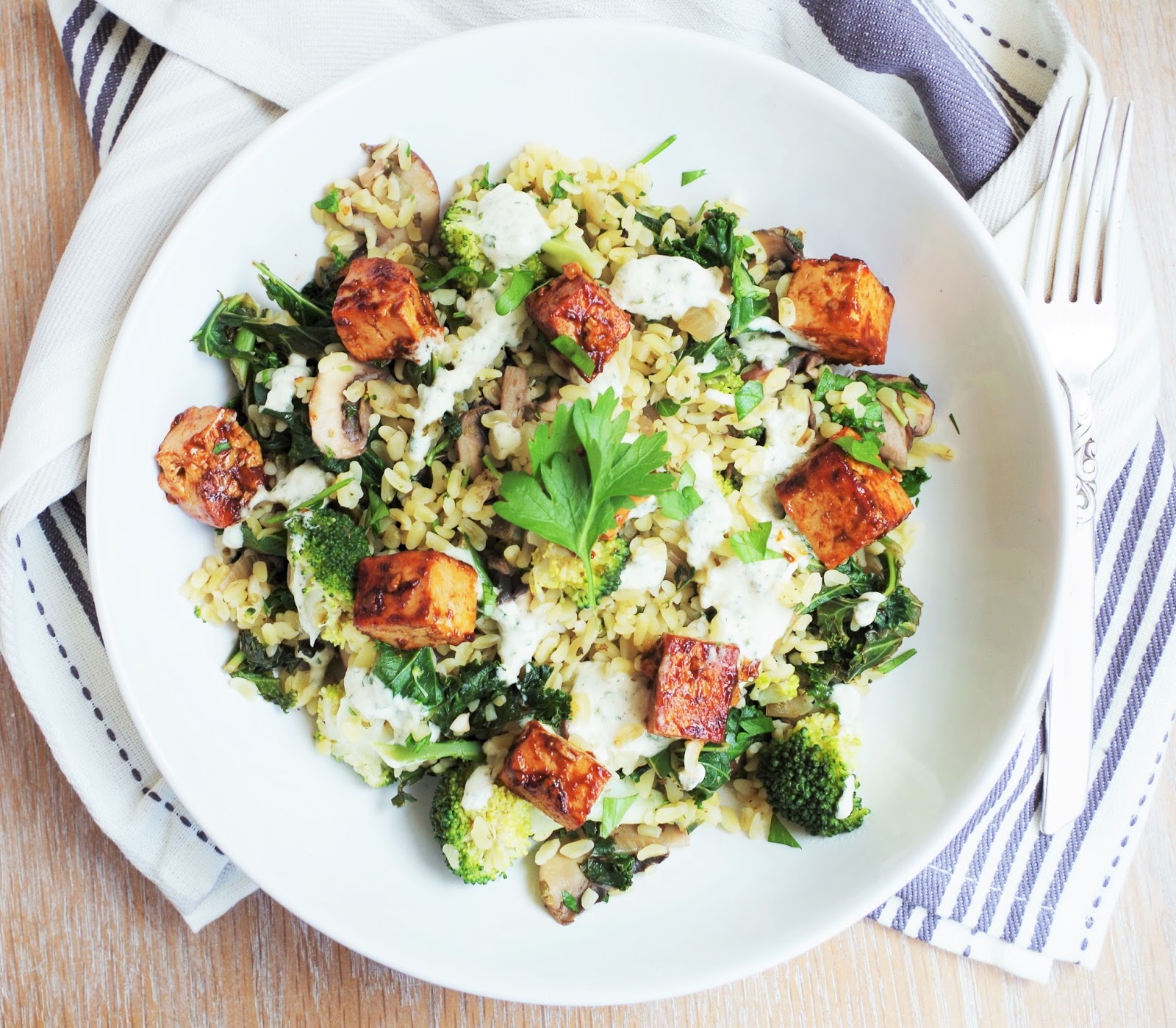 BBQ Tofu Protein Bowl Euphoric Vegan