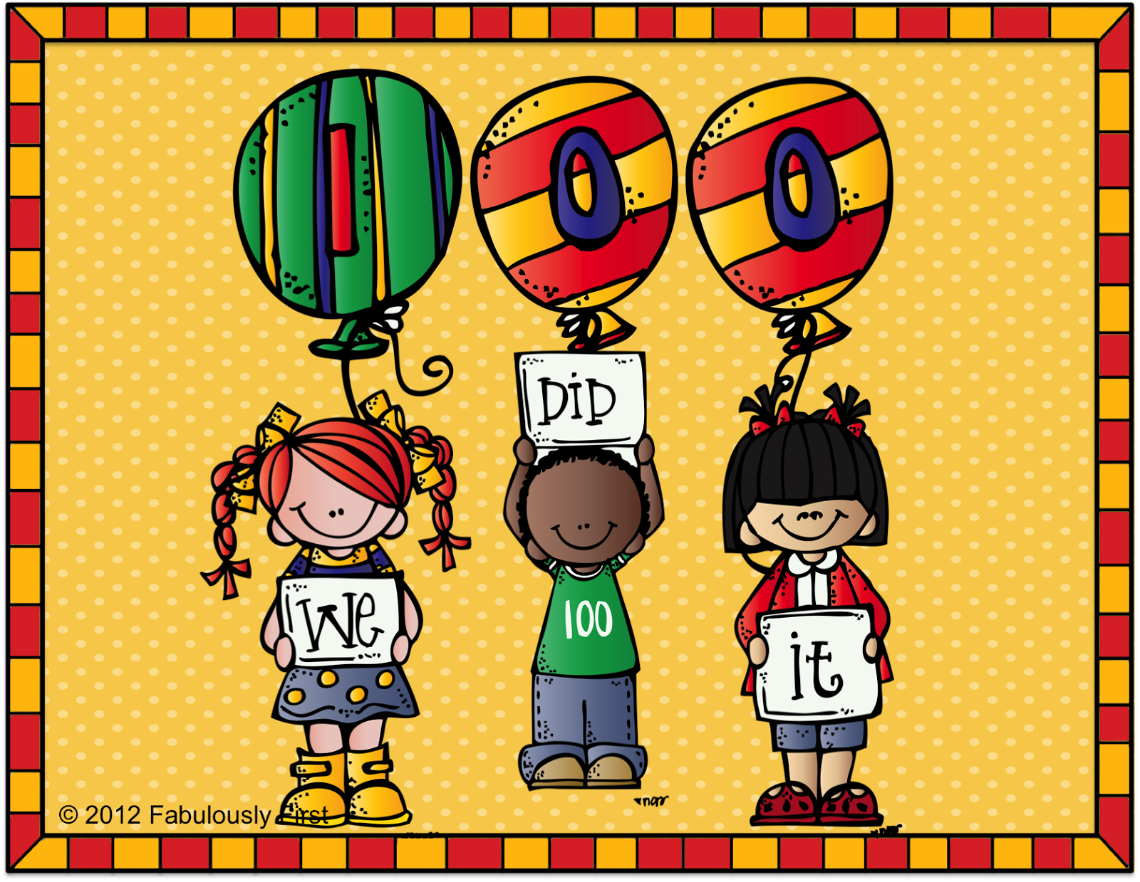 free clipart 100th day of school - photo #29