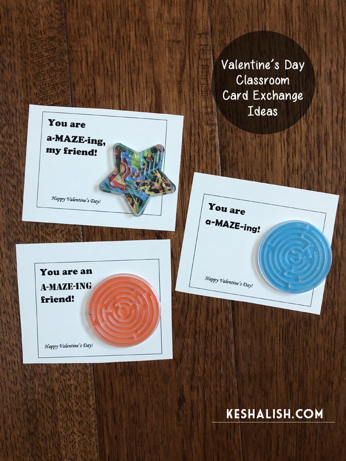 keshalish Valentine's Day Classroom Card Exchange Valentine Card