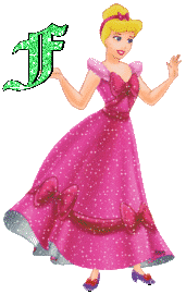 Abecedario de Cenicienta con Vestido que Cambia de Colores. Cinderella Chanching Colors Dress Alphabet.