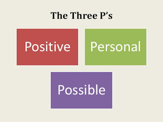 The Three P's - Positive, Personal & Possible العناصر الثلاثة - إيجابية وشخصية وممكنة