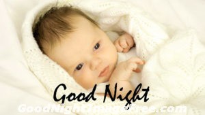 Cute Girl Good Night Image in Hindi
