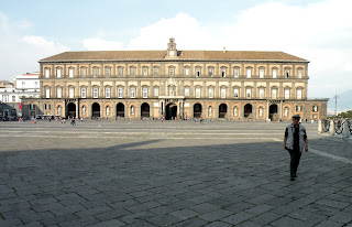 The Palazzo Reale in Naples, which houses the Biblioteca Nazionale Vittorio Emanuele III