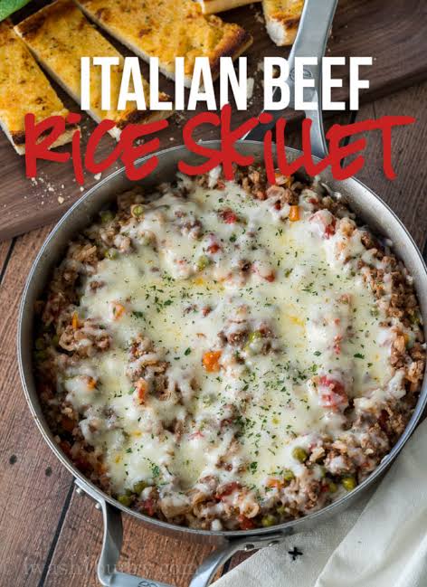 ★★★★★ | Italian Beef and Rice Skillet