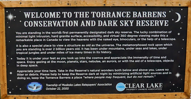 Dark Sky Reserve in Torrance Barrens Conservation Reserve