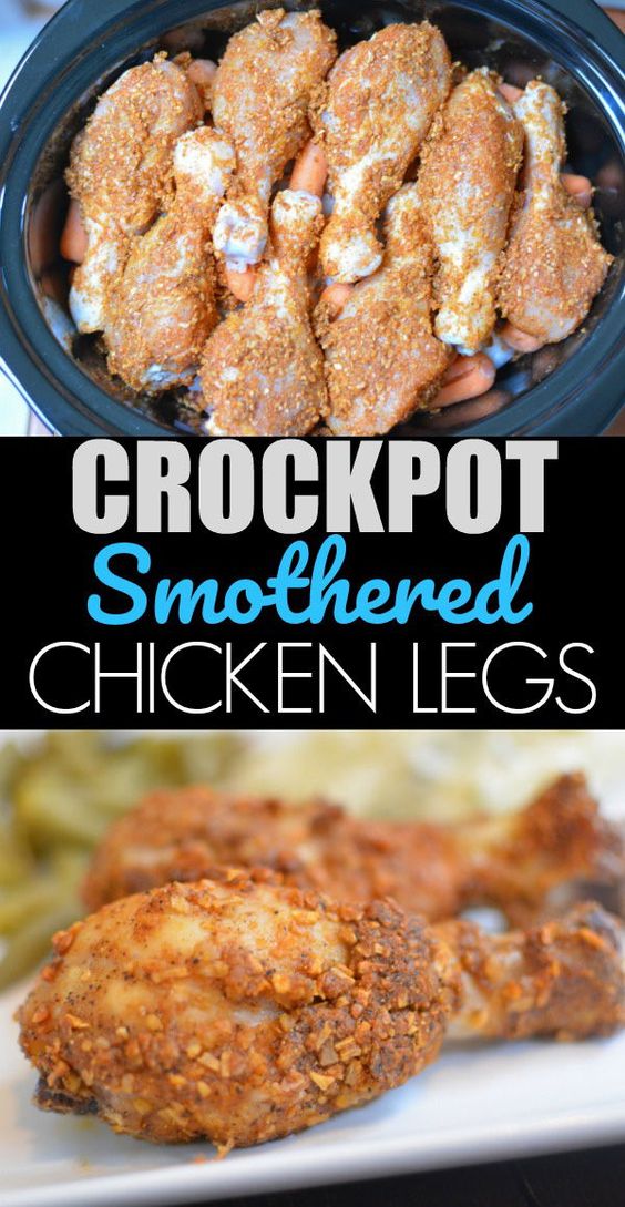 Crockpot Smothered Chicken Legs Recipe 22
