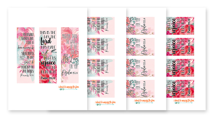 printable bookmarks with bible verses