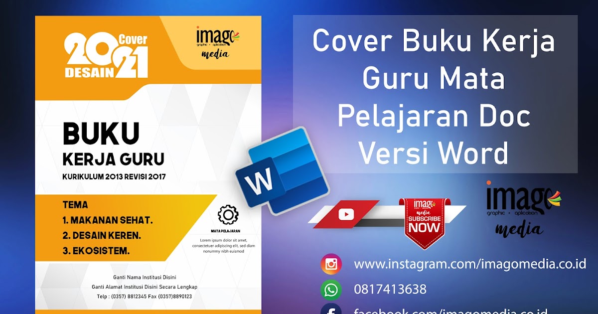 Cover Buku Kerja Guru Mata Pelajaran Doc Versi Word