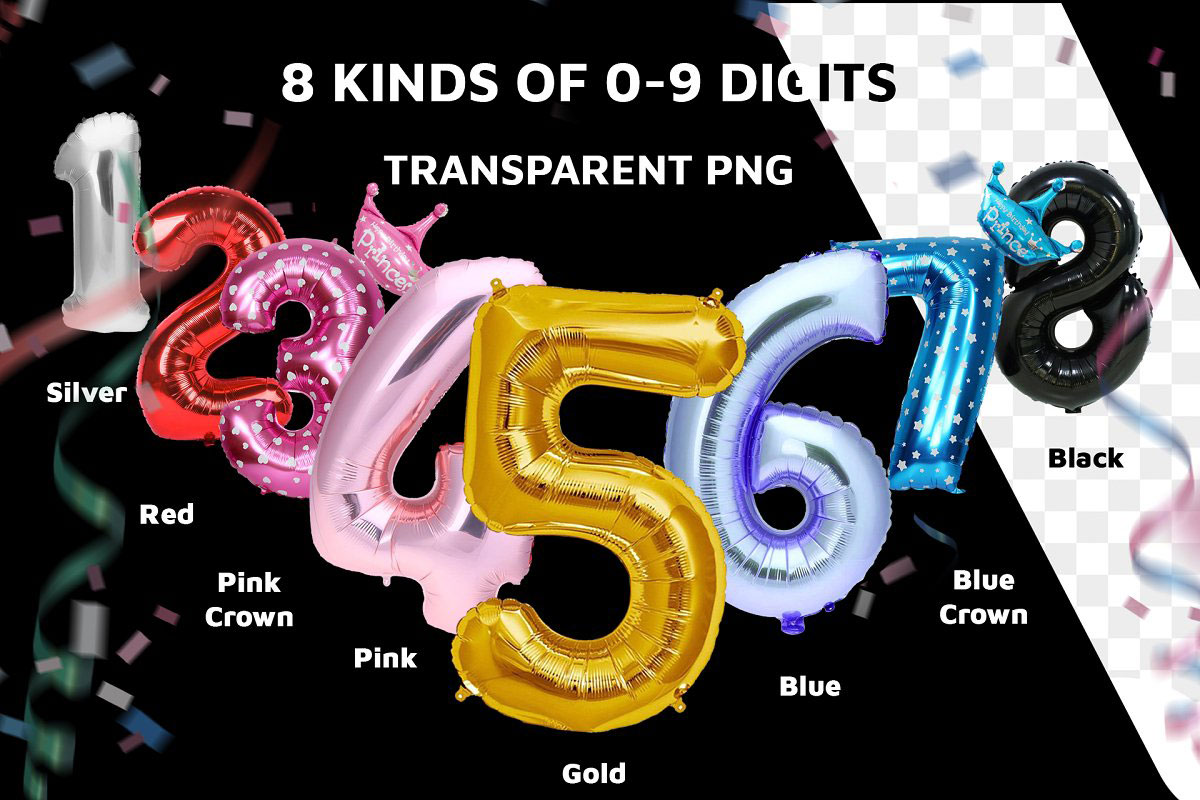 80 Number Balloons Photo Overlays 5224487 2 80 Number Balloons Photo Overlays 522448