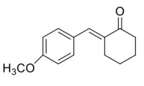 ترانس 2-4- ميثوكسي بنزیلیدین) سیکلوهکسان -1-أون  (E)-2-(4-methoxybenzylidene) cyclohexan-1-one