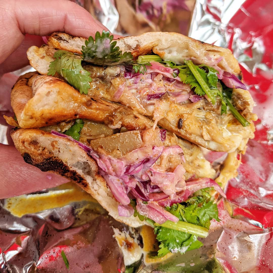 London Popups Curry Cats' 'Curry Pizza Sandwiches' at To Be Consumed