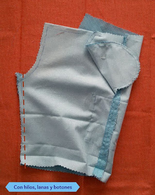 Con hilos, lanas y botones - DIY: Pantalón corto con bolsillos para niño paso a paso