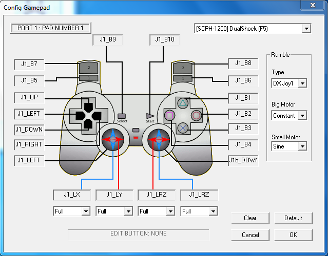 epsxe joystick configuration