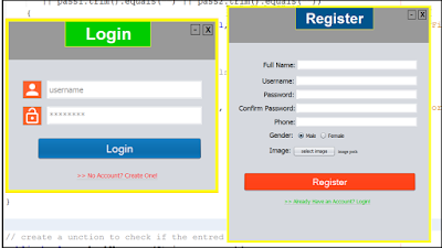 Java Login & Register Form With MySQL Database (grey)