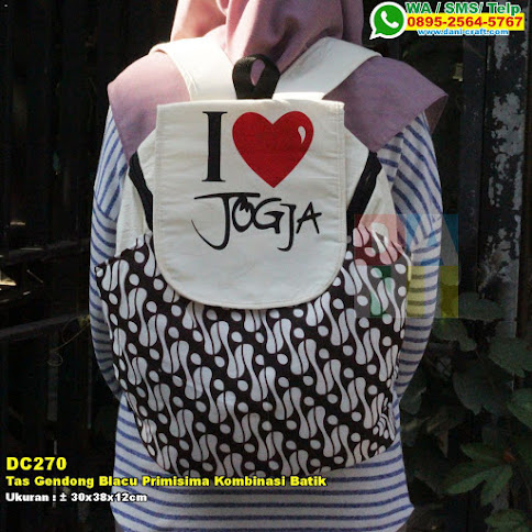 Tas Gendong Blacu Primisima Kombinasi Batik