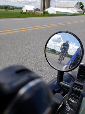 CR Biker in mirror