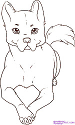 dog draw drawing simple step funny pets easily line animals steps library clipart