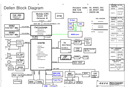 Acer Travelmate 5310 5710 5710G Extensa 5210 5610 – Wistron Dellen, 91