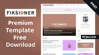 [Paid] Fiksioner Premium Blogger Template Free Download • Fiksioner v3 Simple Blogger Template Download
