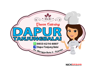 qeen catering dapur tanjungbalai - percetakan tanjungbalai - logo label