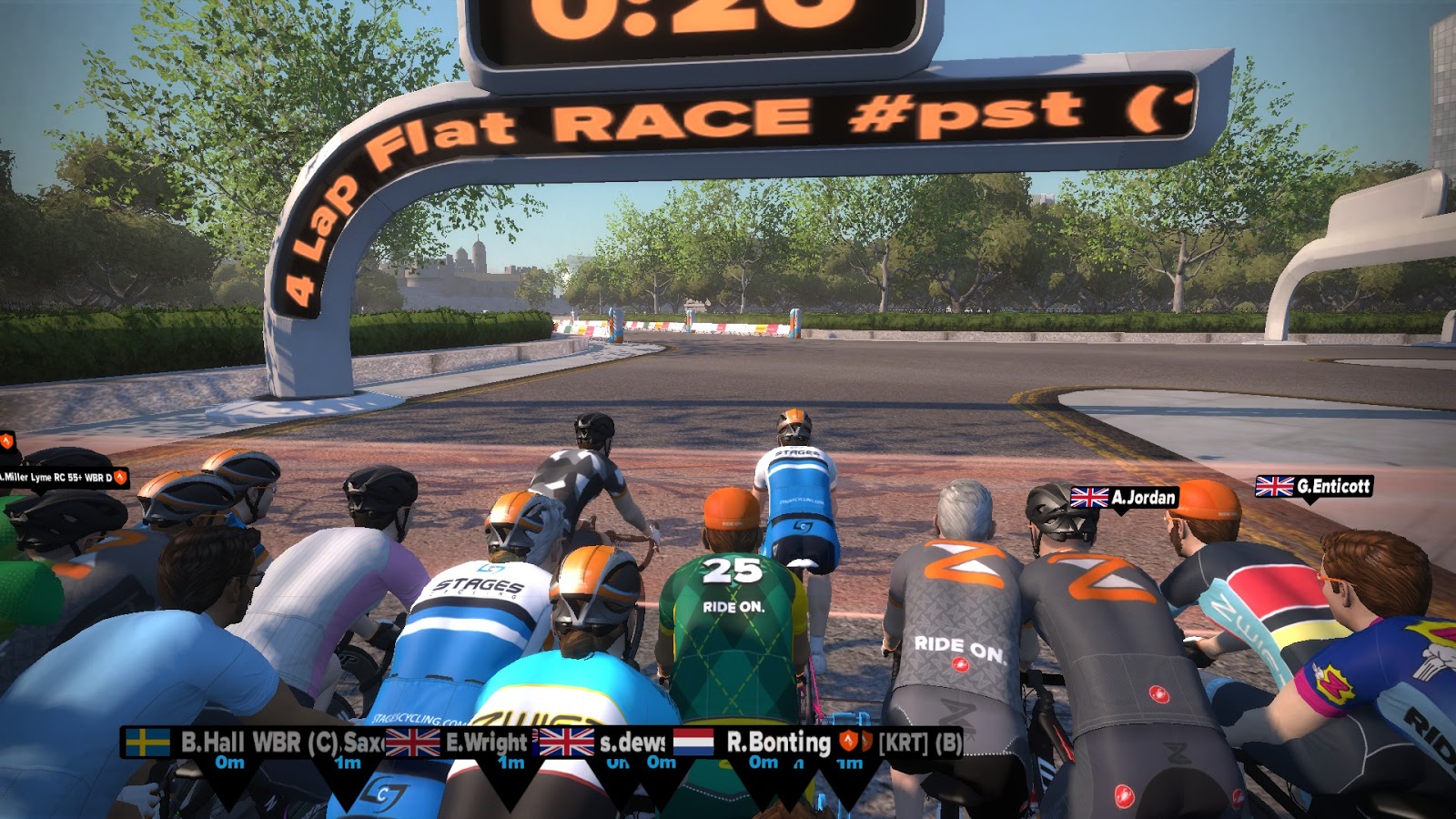 virtual bicycle race
