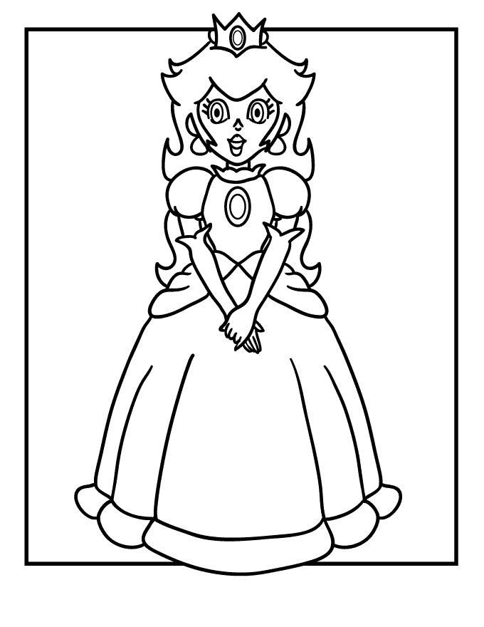 Super Mario Coloring Pages Free Printable Coloring Pages