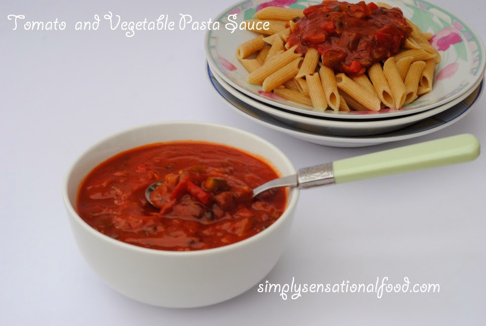 Vegetable and tomato pasta Sauce Citrus Spice and Travels