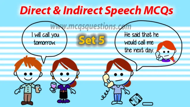 questions on direct and indirect speech with answers