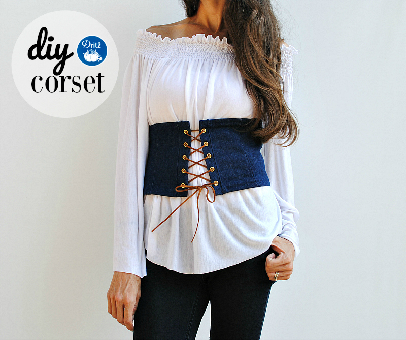 Trash To Couture DIY Corset with Dritz