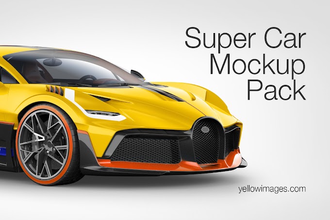 Download Free Super Car Mockup Pack SVG Cut Files