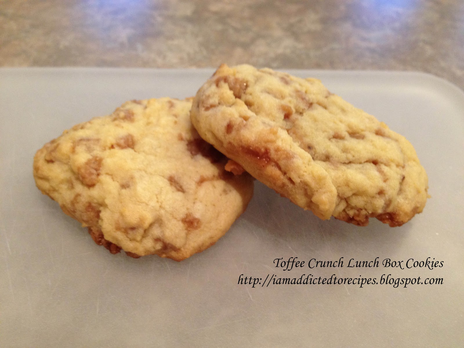 Addicted to Recipes Toffee Crunch Lunch Box Cookies