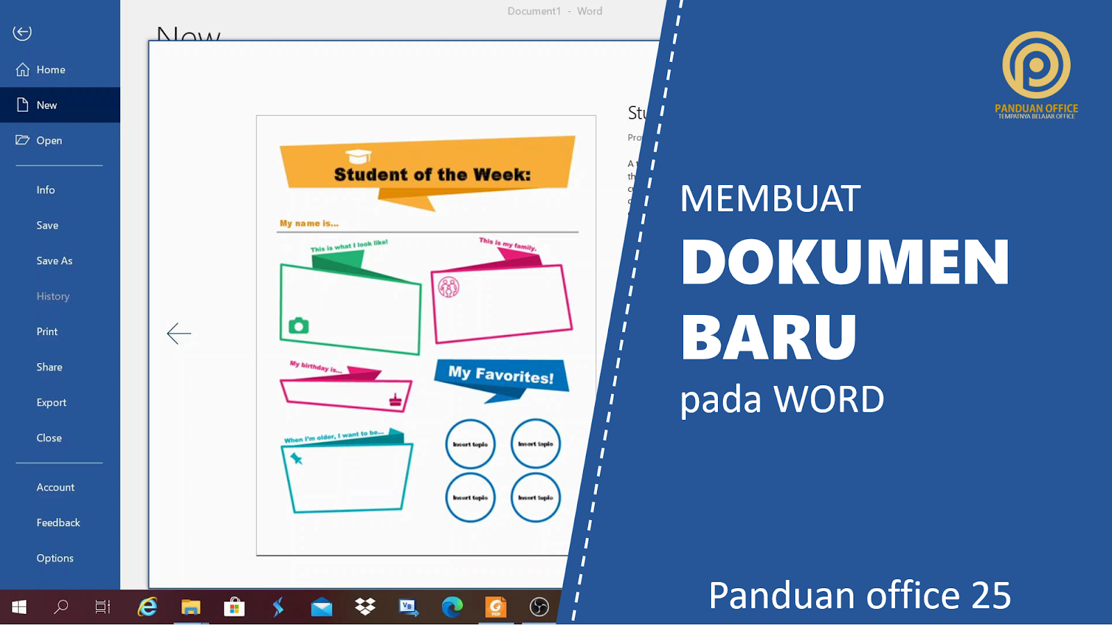 cara membuat dokumen baru, membuat dokumen, create a new document, dokumen baru,