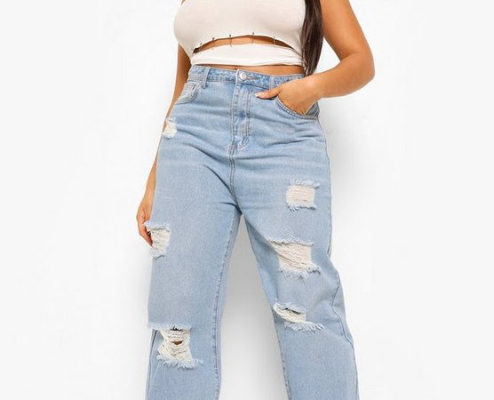 Plus Size Boyfriend Jeans