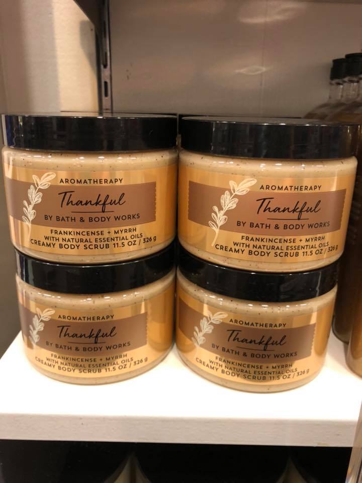Life Inside the Page Bath & Body Works New Aromatherapy Thankful Fragrance Frankincense and