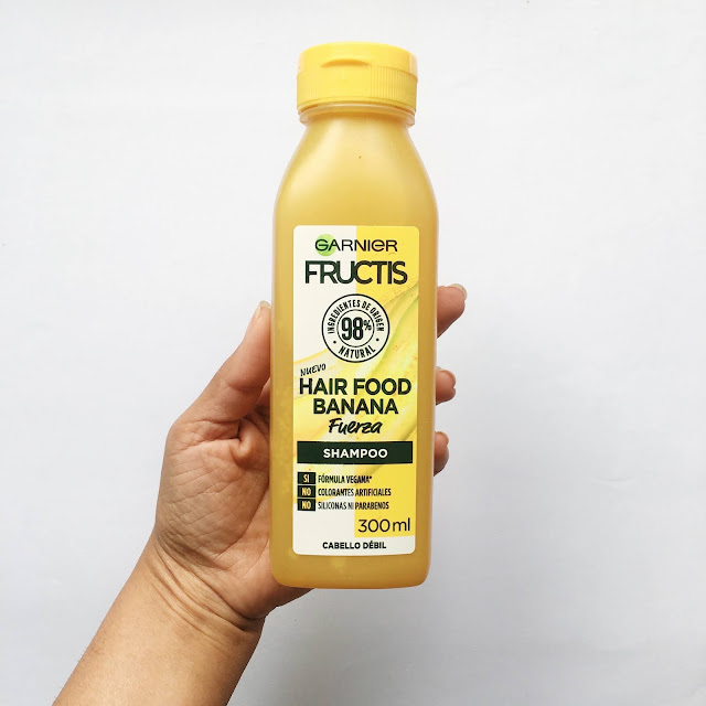 Shampoo de Banana de la línea Hair Food de Garnier Mi Blog de Notas