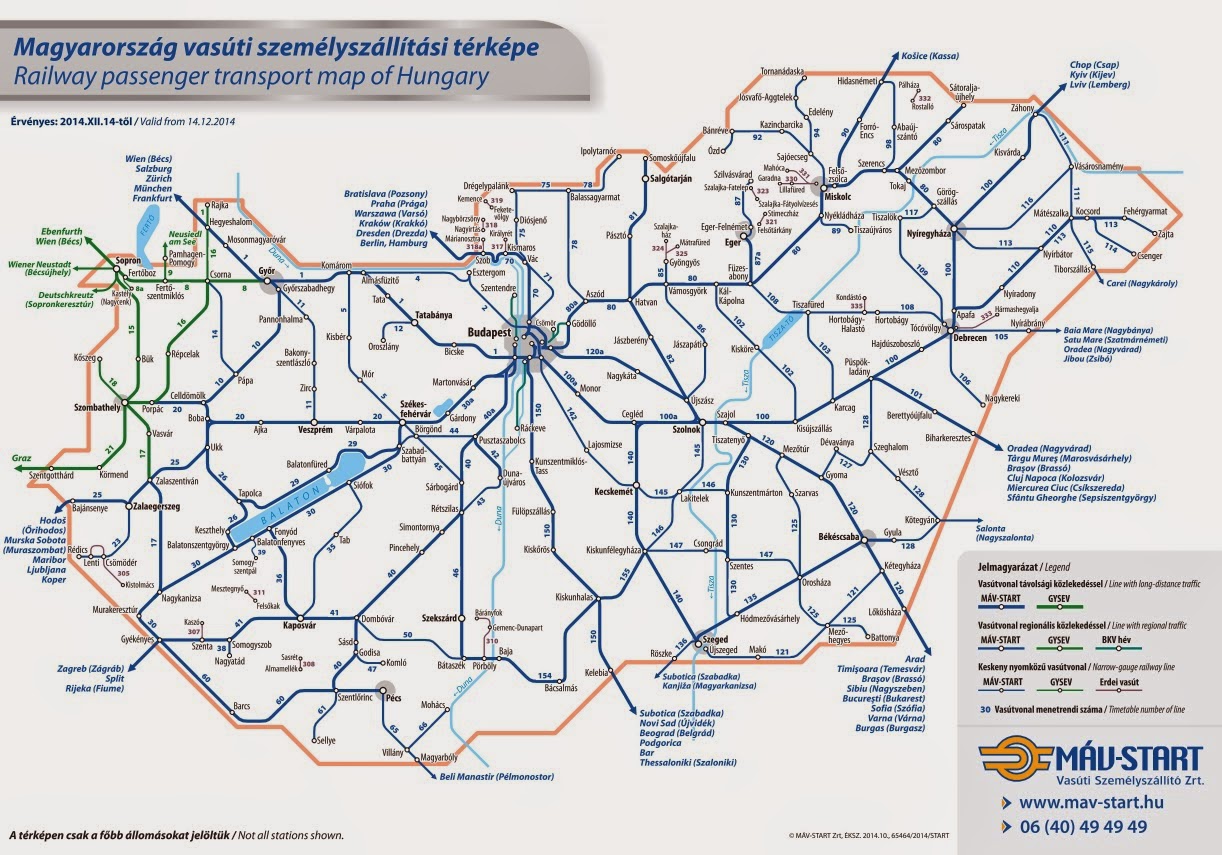 máv start térkép MÁV142: A 2014 2015 ös menetrend máv start térkép