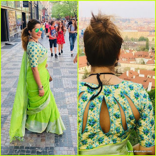 traditional saree look