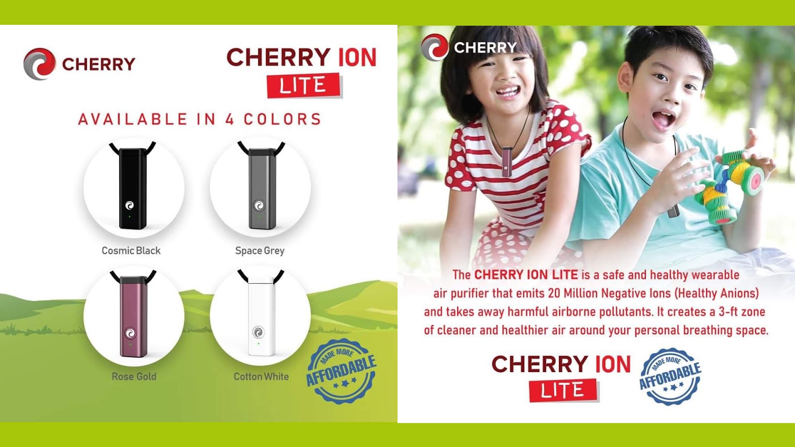 Cherry Ion Lite Ionizer Air Purifier