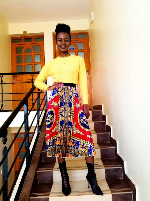 Happy New Year: Lessons, Goals, A Pleated Skirt Outfit