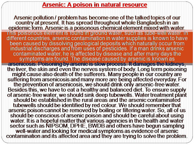  Arsenic: A poison in natural resource