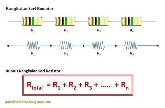 GoKako Elektro Rangkaian  Seri  dan Paralel  Resistor 