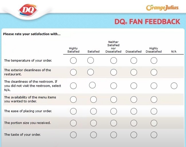 dq fan feedback survey.com