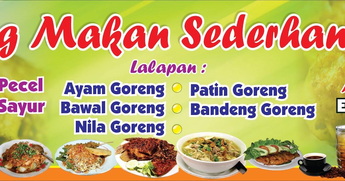 Gambar Spanduk Warung Lalapan desain banner kekinian Gambar Spanduk Warung Lalapan desain banner kekinian