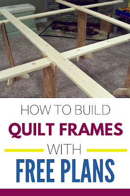how to build quilt frames with free plans