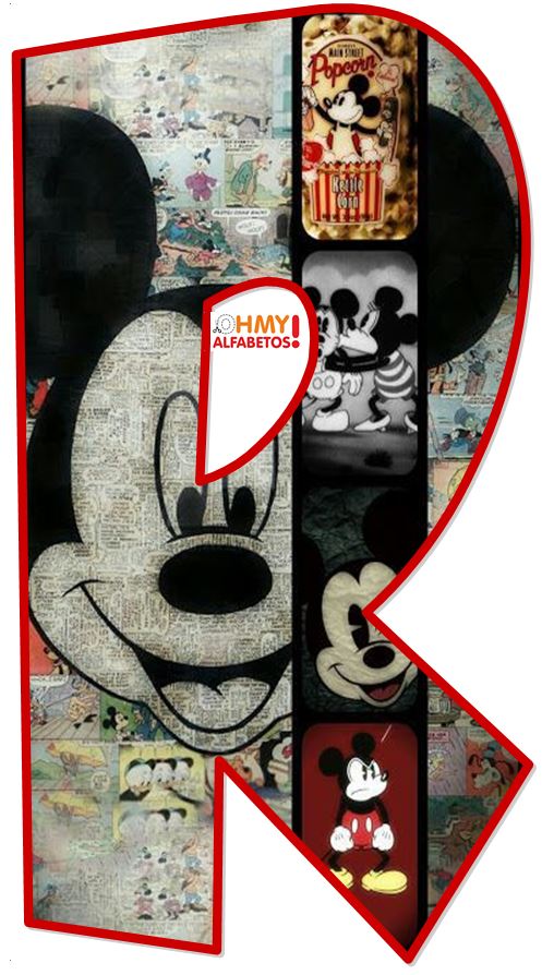 Abecedario de Escenas de Mickey Mouse. Mickey Mouse Abc. - Oh my Alfabetos!