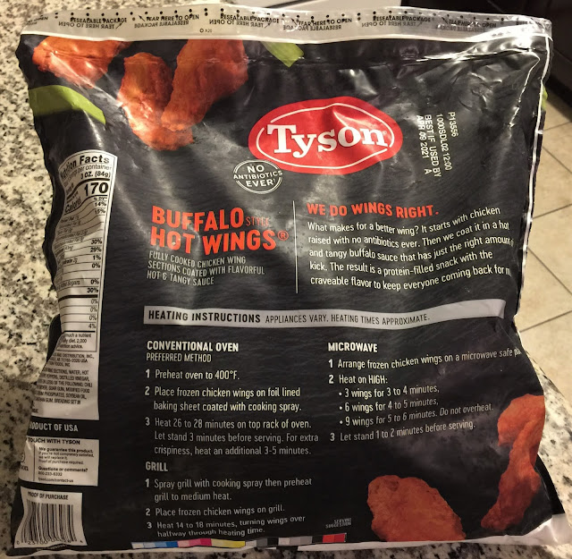 Tyson Buffalo Hot Wings Review (5 LB bag)