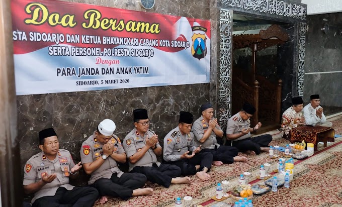 Ikhtiar Lahir Batin Polresta Sidoarjo Agar Masyarakat Sehat, Kamtibmas Aman dan Kondusif