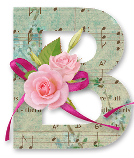 Abecedario con Rosas en Fondo Musical. Alphabet with Roses in Musical Background.