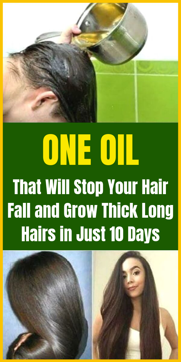 One Oil that Will Stop Your Hair Fall and Grow Thick Long Hairs in Just