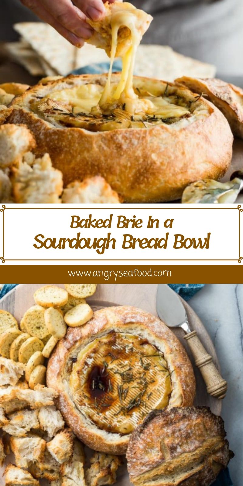 Baked Brie In A Sourdough Bread Bowl Baked Brie In A Sourdough Bread Bowl